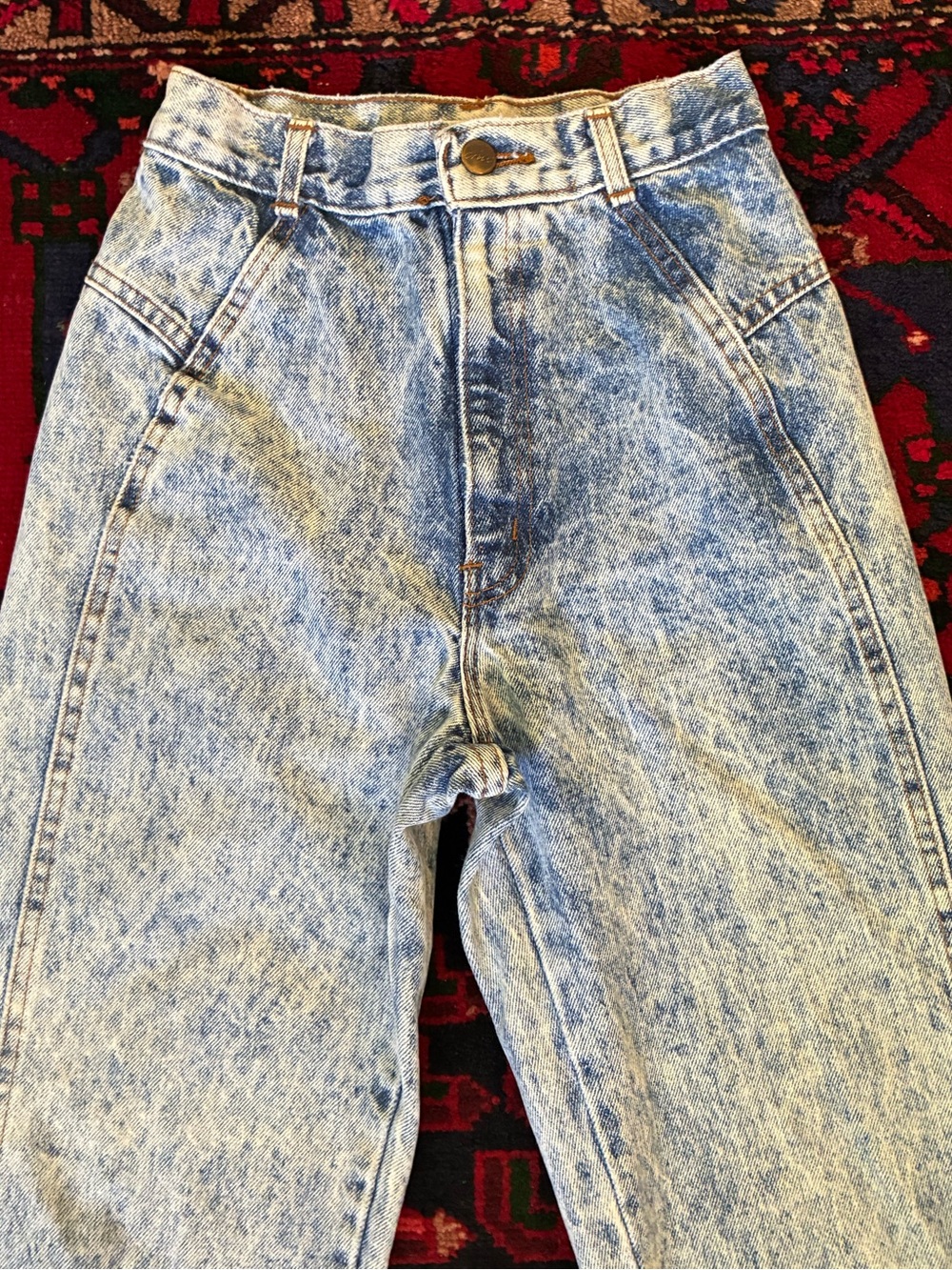 Vintage 80s Chic Acid Stone Washed Jeans 22” Waist